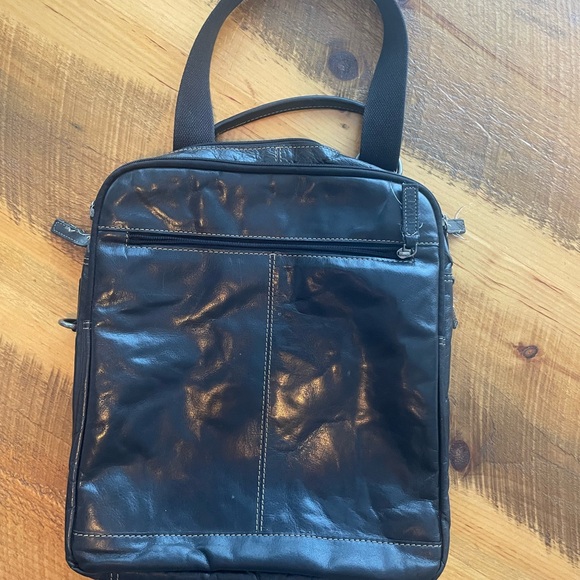 Black Leather Travel Bag